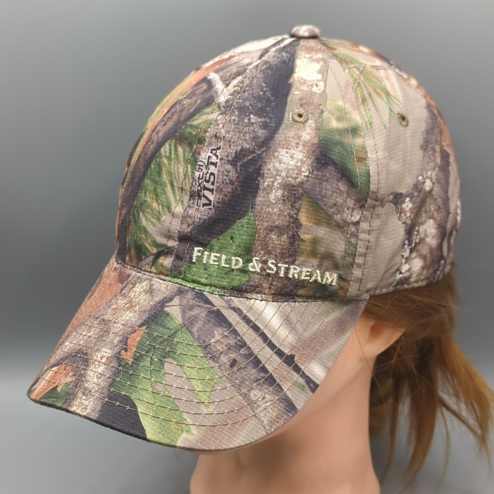 Field & Stream Camo Hunting Hat Outdoor Cap Strapback One Size Adjustable